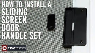 How to install the 83-002 sliding screen door handle set