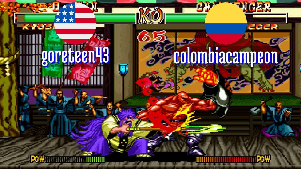 FT3 @samsho2: goreteen43 (US) vs colombiacampeon (CO) [Samurai