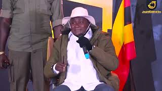 Teacher Mpamire as President Museveni