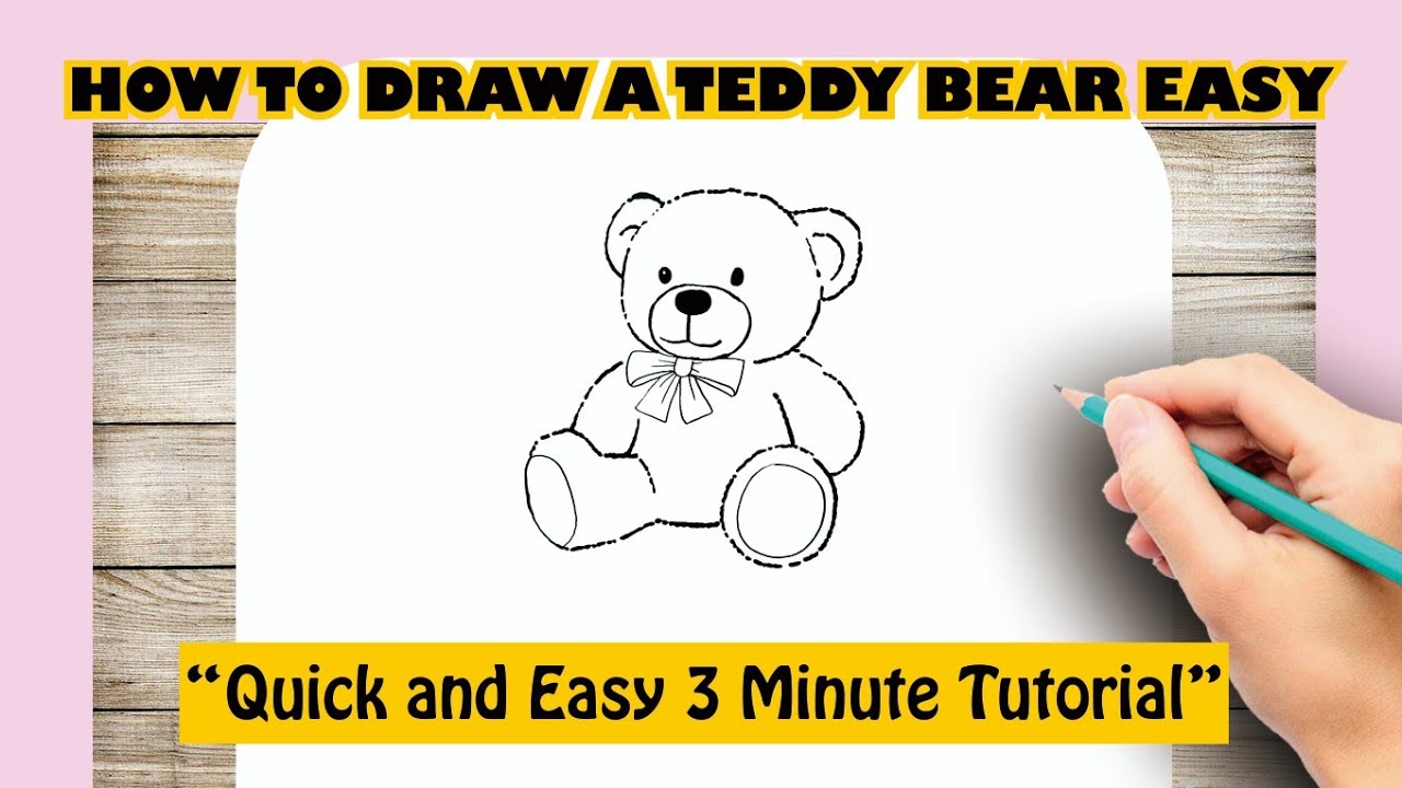 easy cartoon teddy bear - Clip Art Library