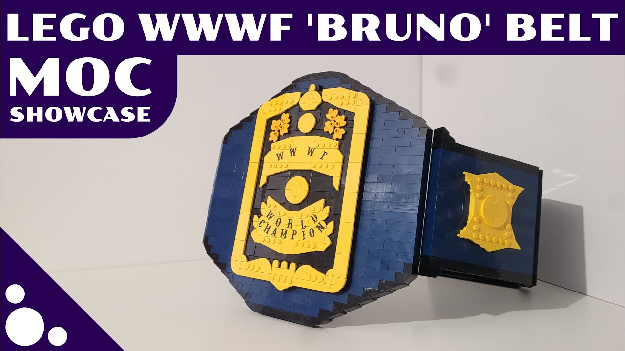 Ремень Lego WWWF 'Bruno' MOC, витрина