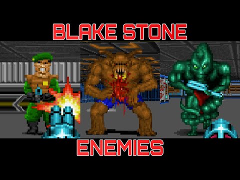 Видео: Боссы и враги в игре Blake Stone