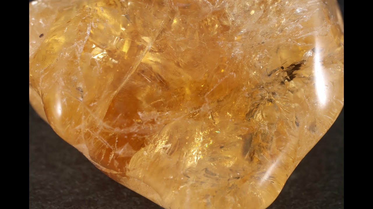 シトリン(黄水晶) タンブル 16.4g / Citrine - YouTube