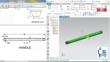 #NX CAD #G CLAMP ASSEMBLY #HANDLE AND CAP
