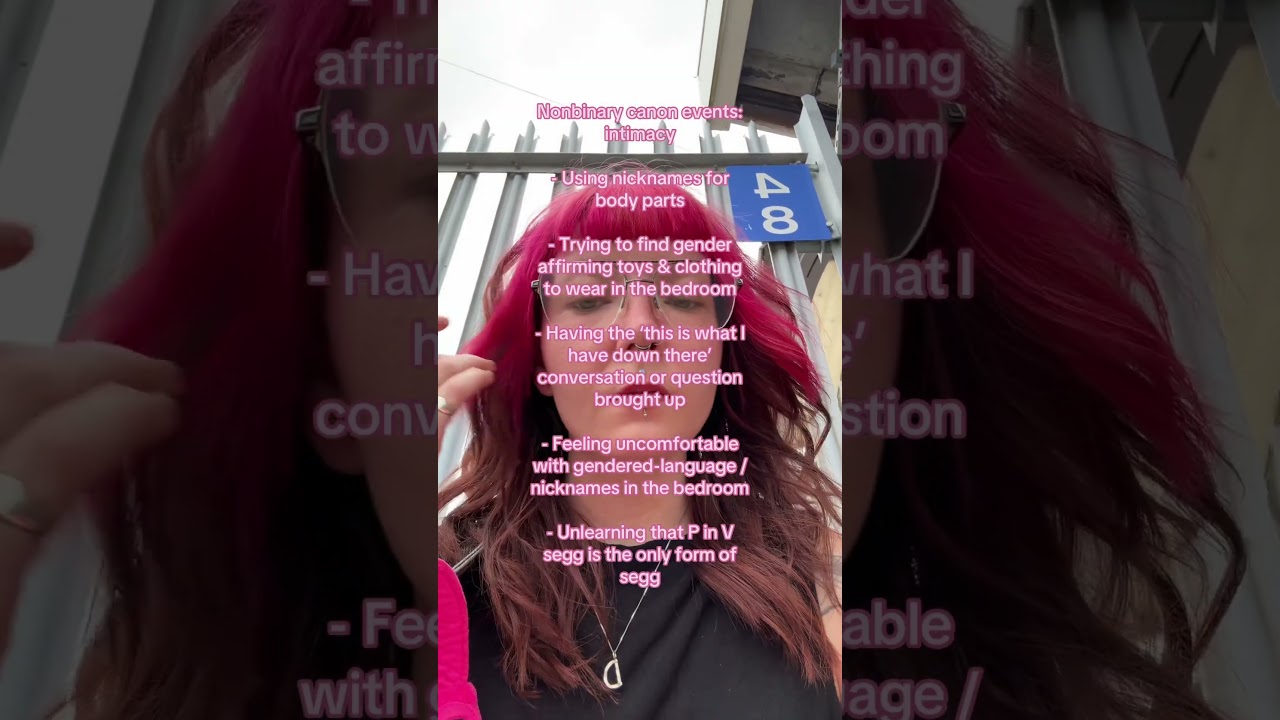 Nonbinary canon events: intimacy edition 🩷✨🏳️‍⚧️ 