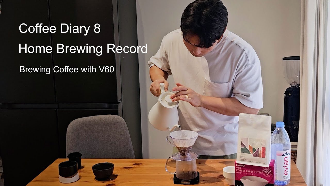 Coffee brewing record 8 | Barista Talk with Brewing Ethiopia Sidama Coffee with V60 at Home