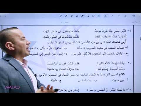 حل نموذج وزارة صيفية 2023 لمادة العربي التخصص فصل 1 الاستاذ معن الدقامسة