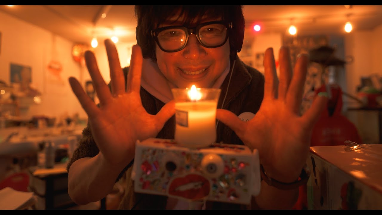 【ASMR】Mouth sounds, hand sounds, and candle sounds