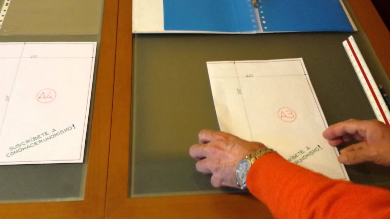como-doblar-a3-para-taladrar-y-meter-en-carpeta-de-anillas-youtube