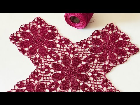 مفرش وحدات كروشيه شيك ومميز ج3