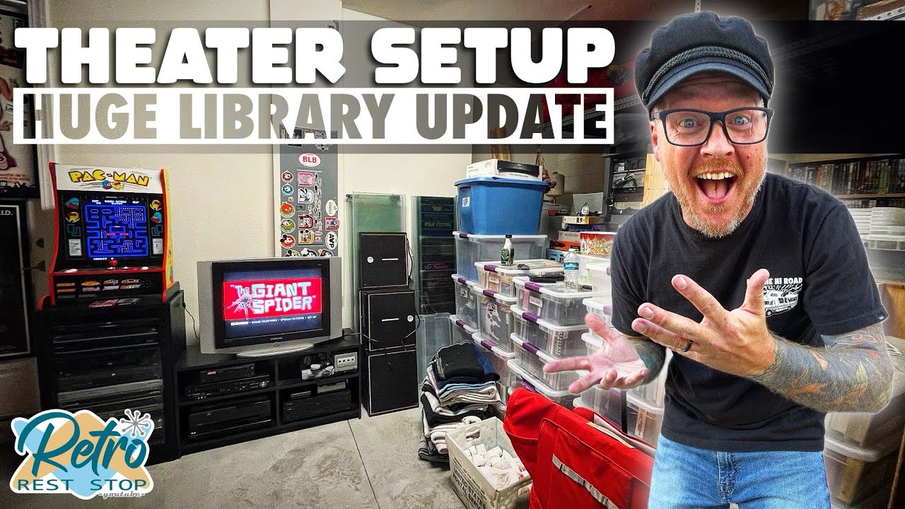 Setting Up My Theater In The New Library | One Of The World’s Largest Movie Collections