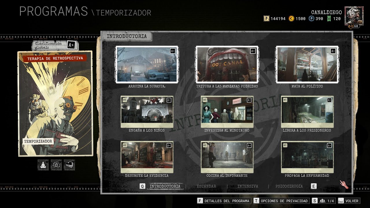 Terapia de retrospectiva: Temporizador A+ (Introductoria) | Outlast Trials | CANALDIEGO