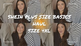 PLUS SIZE SHEIN CURVE BASICS HAUL AND TRY ON - 4XL