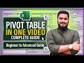 Pivot Table in one video | Excel Bangla Full Tutorial | Beginner to Advanced