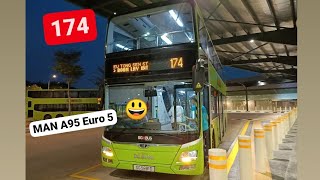 [SBST] MAN A95 Euro 5, Batch 3 on service 174, SG5881D