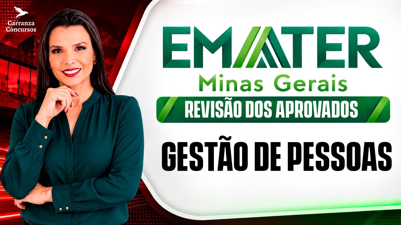 CONCURSO EMATER/MG | GESTÃO DE PESSOAS | GIOVANNA CARRANZA - YouTube