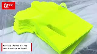 Multi layer fabric cloth cutting machine - digital cutting machine for making gloves