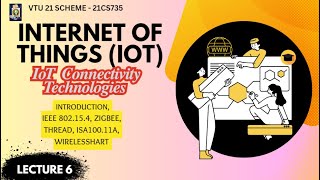 IoT Connectivity Technologies:IEEE 802.15.4, Zigbee, Thread, ISA100.11A, WirelessHART,-Lec 6 #zigbee