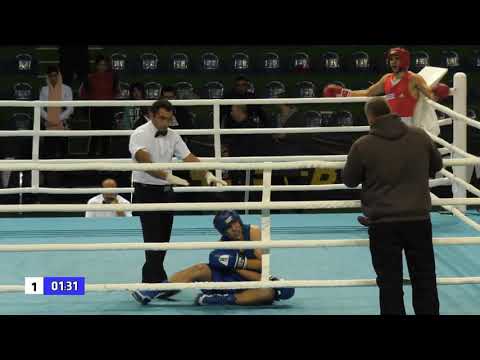 (75kg) Georgia Boxing 14-11-2019 RED Nikoloz JIOSHVILI  Eredvi VS BLUE Giorgi BOFCHORISHVILI Senaki.