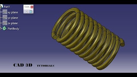HELICAL SPRING in catia v5