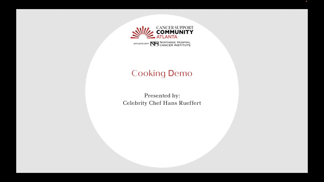 Cooking Demo With Chef Hans Rueffert