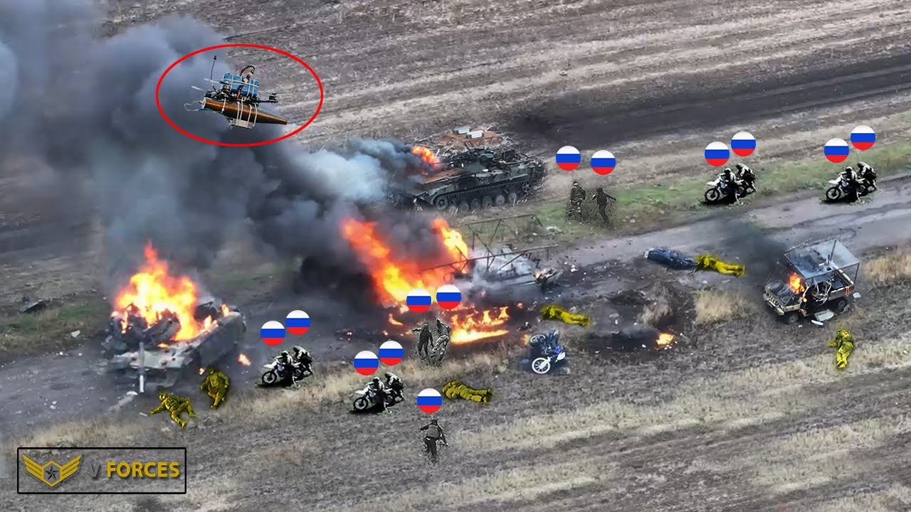 How Ukrainian FPV drones hunt down and blast Russian infantry columns ...