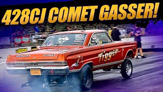1965 Comet Gasser! 428 Cobra Jet "Tigger" Mercury Runs 10s!