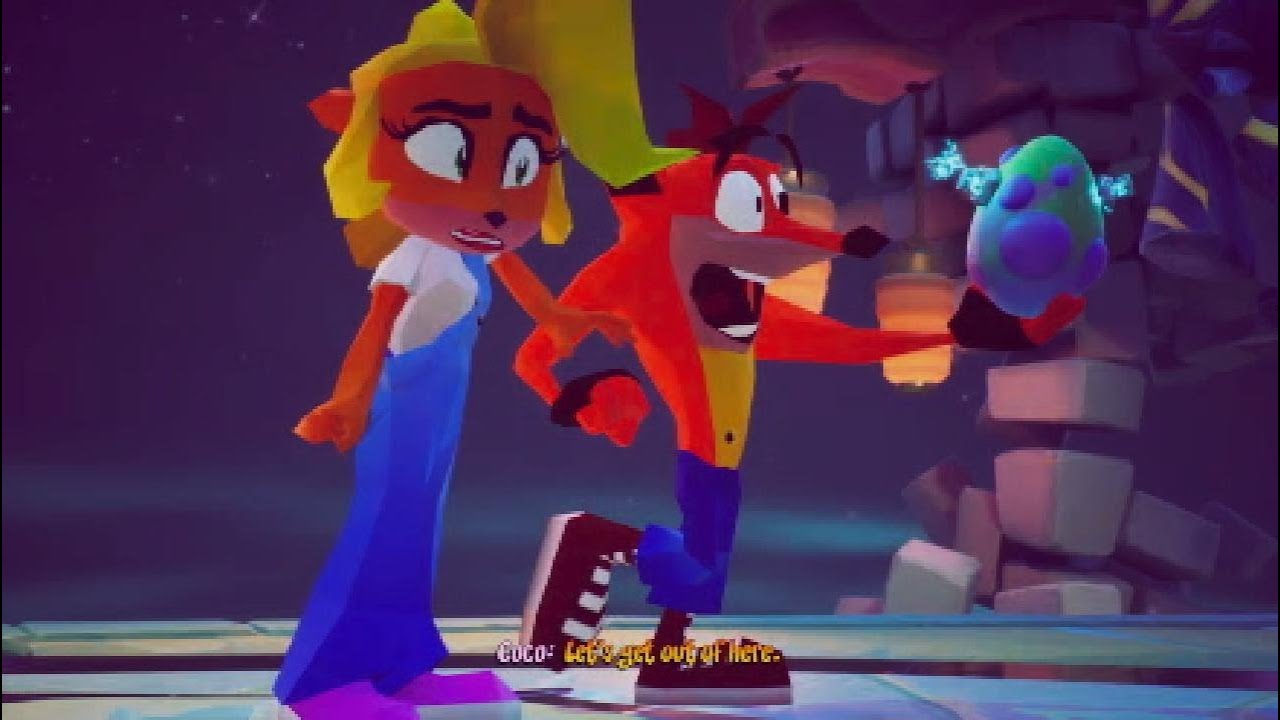 Crash Bandicoot 4 It's About Time (PS5) Cutscenes With Retro Skins