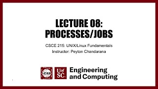 Lecture 08: Parallelism, Processes, and Jobs - Fall 2022