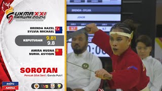 Sorotan: Johor 9.81 - 9.8 Kedah | Pencak Silat Seni : Ganda Putri | R16 | Sukma 2024