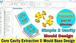 Core Cavity Extraction || Complete Concept of Two Plate Mould Design #mould_design #designer_ali