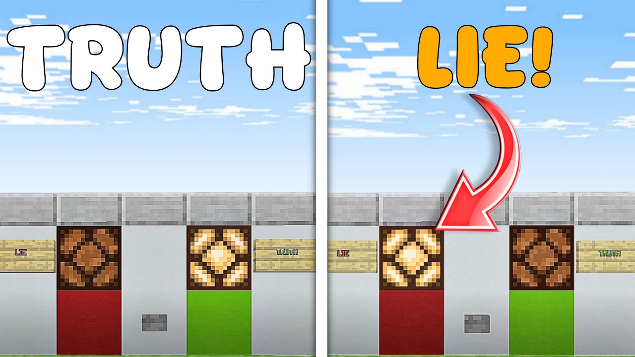 Working Lie Detector Machine In Minecraft | Bedrock