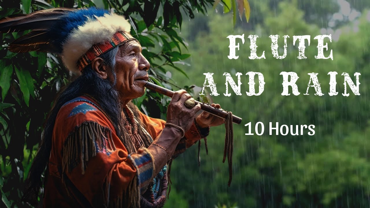 Native American Flute Music & Rain Relaxing Music, Meditation Music