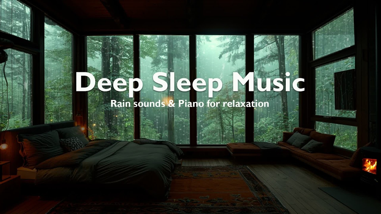 Fall Asleep Instantly – Soft Piano with Rain Sounds to Calm Anxiety and Overthinking