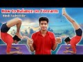 How To balance A FOREARM STAND step by step for bigginers  in English / Hindi Substitile