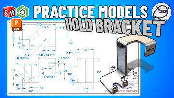 SOLIDWORKS Practice - Onshape Practice - Fusion 360 Practice Exercises - TooTallToby-21-02-05