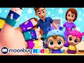 Finger Family Baby | Fun Songs |Sing Along|Moonbug Kids Learn English &amp; Karaoke Time