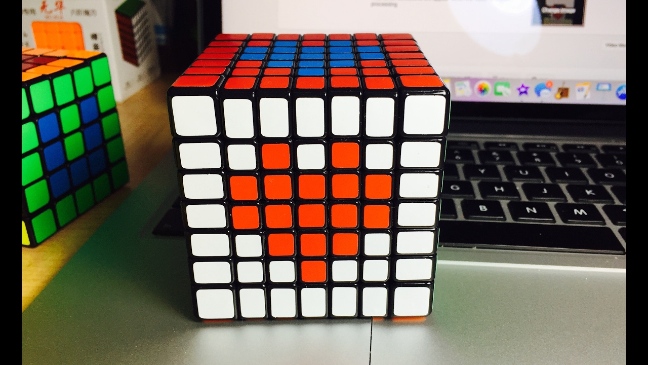Cách để làm trái tim trên Rubik 7x7x7