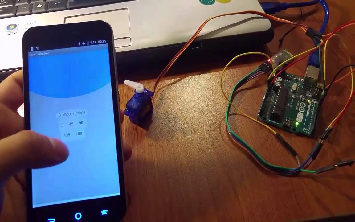 App Inventor & Arduino Ders 2 : Servo Motor Kontrolü (Demo)
