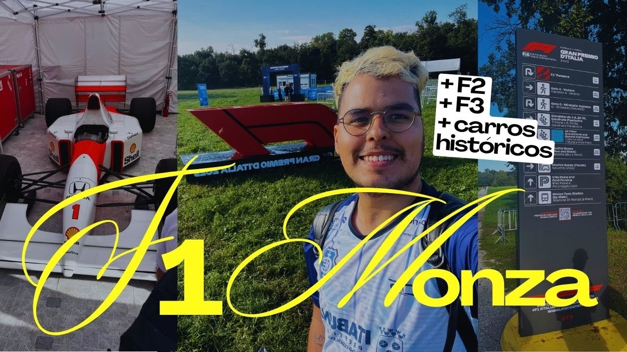 COMO É VER A FÓRMULA 1 DE PERTO! 🚀 Vlog completo com F1, F2, F3 e Carros Históricos!