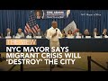 NYC Mayor Says Migrant Crisis Will &#39;Destroy&#39; The City | The View