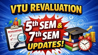 VTU Revaluation 2026 || Updates #vtustudents