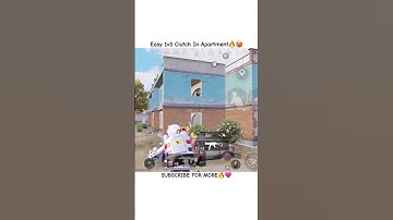Easy 1v3 clutch in apartment👿 #shorts #bgmi #pubgmobile #youtubeshorts #viral #shortvideo