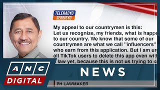 PH lawmaker Abante urges Filipinos to stop use of Tiktok even without law to ban app | ANC