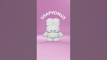 前回のうさぎをリメイクしました🐰Blender 3D#3Dモデリング #nomadsculpt #Procreate #drawing #イラストメイキング #3dmodeling #ウサピョヌス