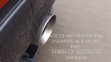 GT86 ACE Header CS400, ACE front pipe & Perrin 2 5" cat back