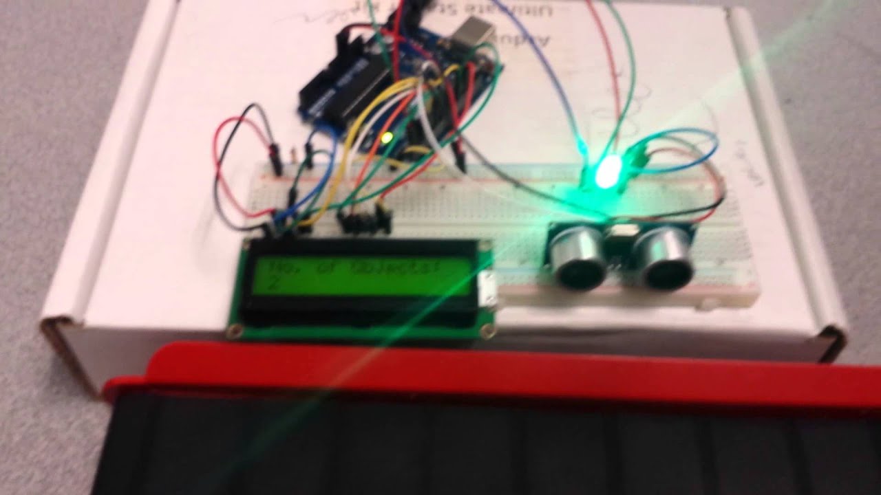 Arduino Project: Motion Sensor Object Counter - Test#1 - YouTube