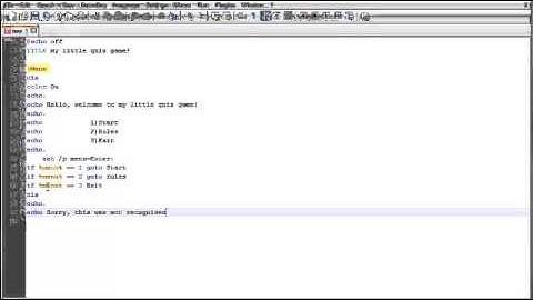 How to make a game in Notepad++ [PART 1]