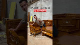 Kursi Sudut Kayu Jati Jumbo #kursitamujepara #kursisudutjati #kursisudutjumbo #pandawajatijepara