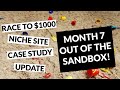 Month 7 Exiting the Google Sandbox (Race to $1000 Niche Site Income Report & Case Study)